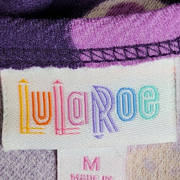 LuLaRoe Purple Polka Dot Ameilia Jack Skellington Dress Medium NWT - Picture 7 of 13